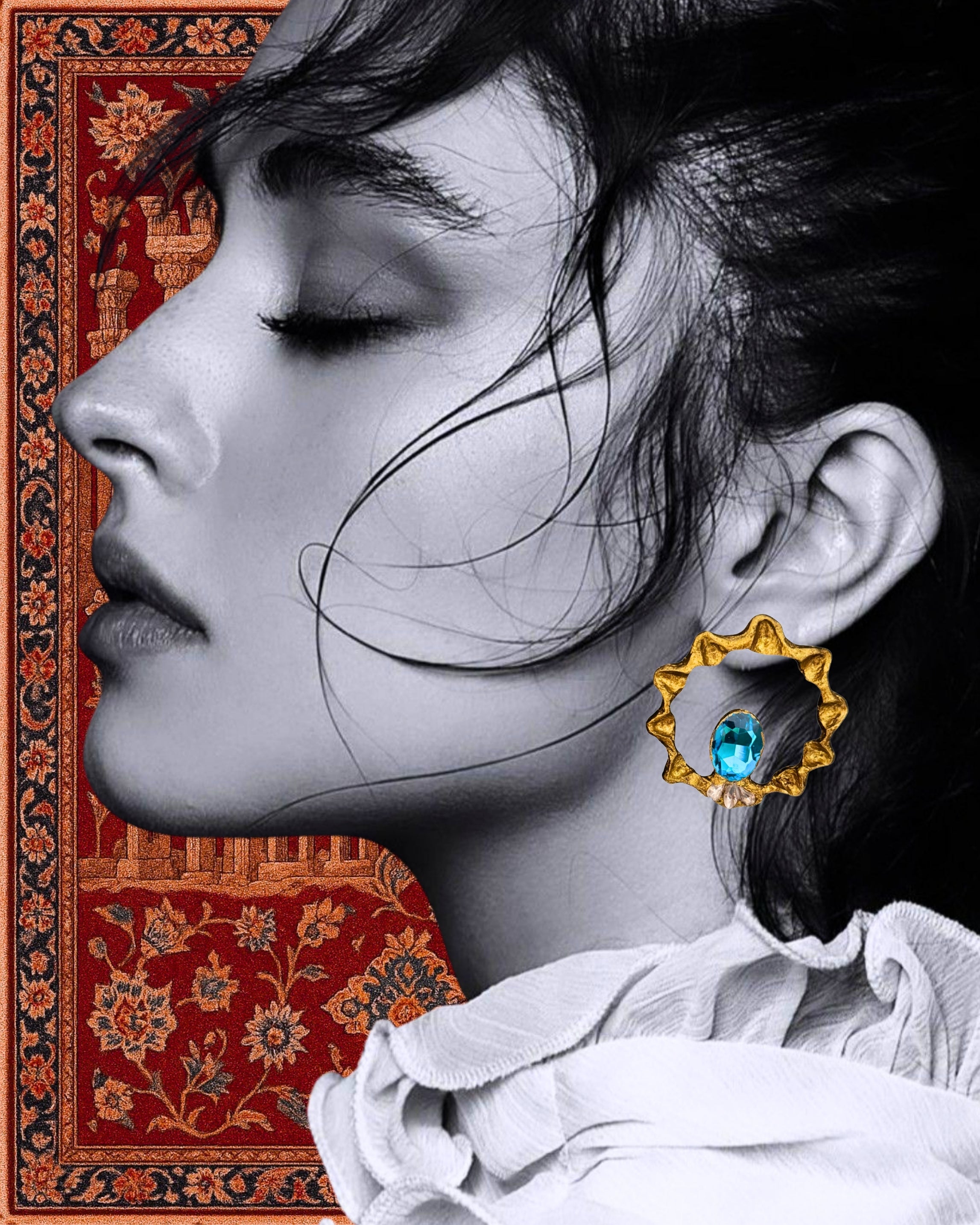 Papier-Mâché Earrings