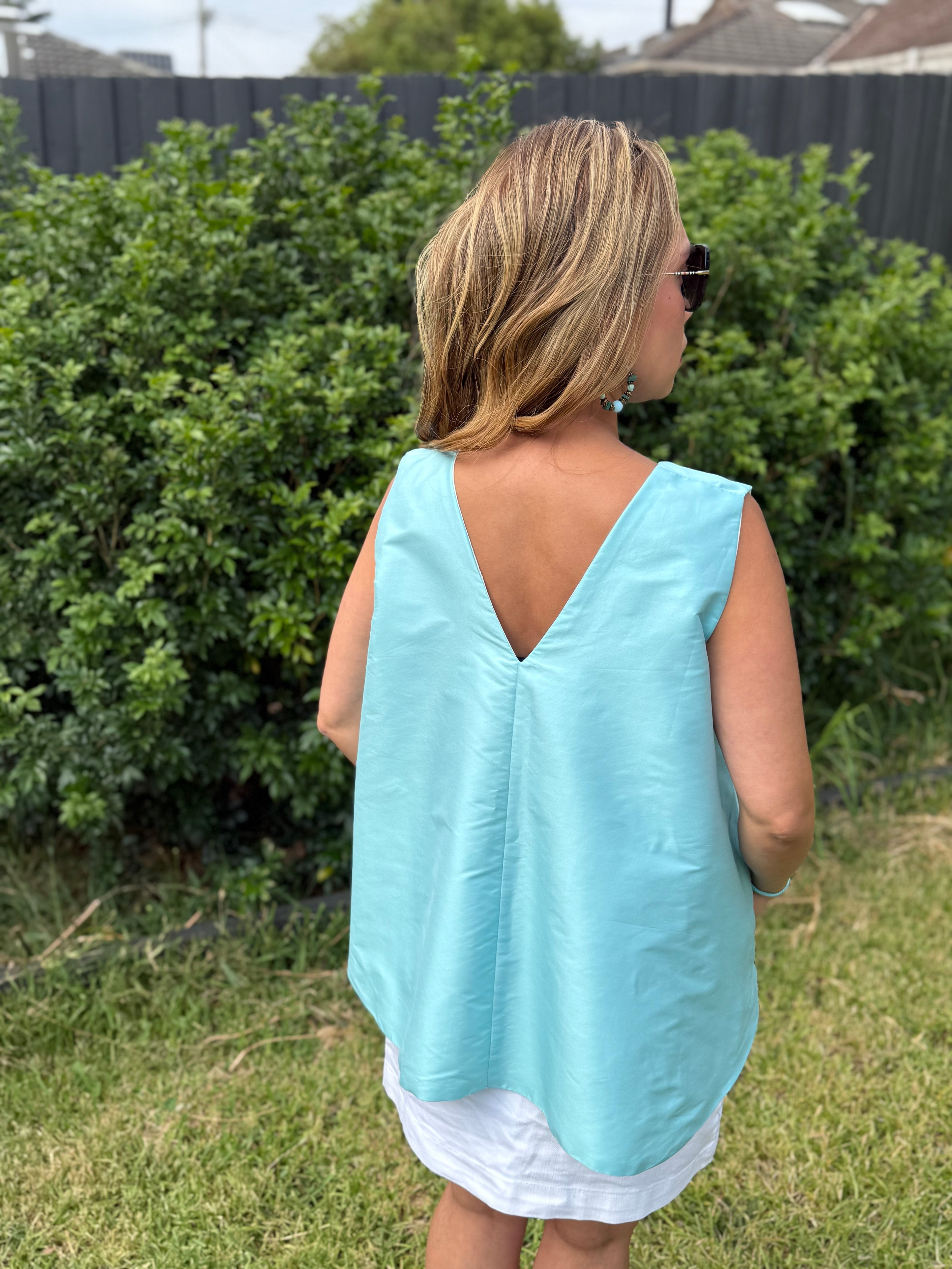 Taffeta double sided Top