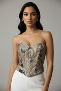 Champagne Termeh Top - LENALIA