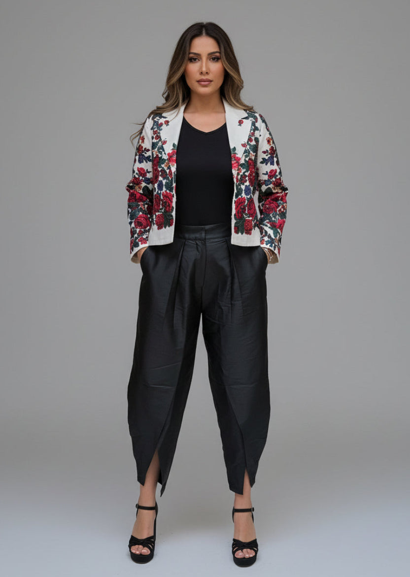Torkaman White Jacket | Persian Designer Jacket AU – LENALIA