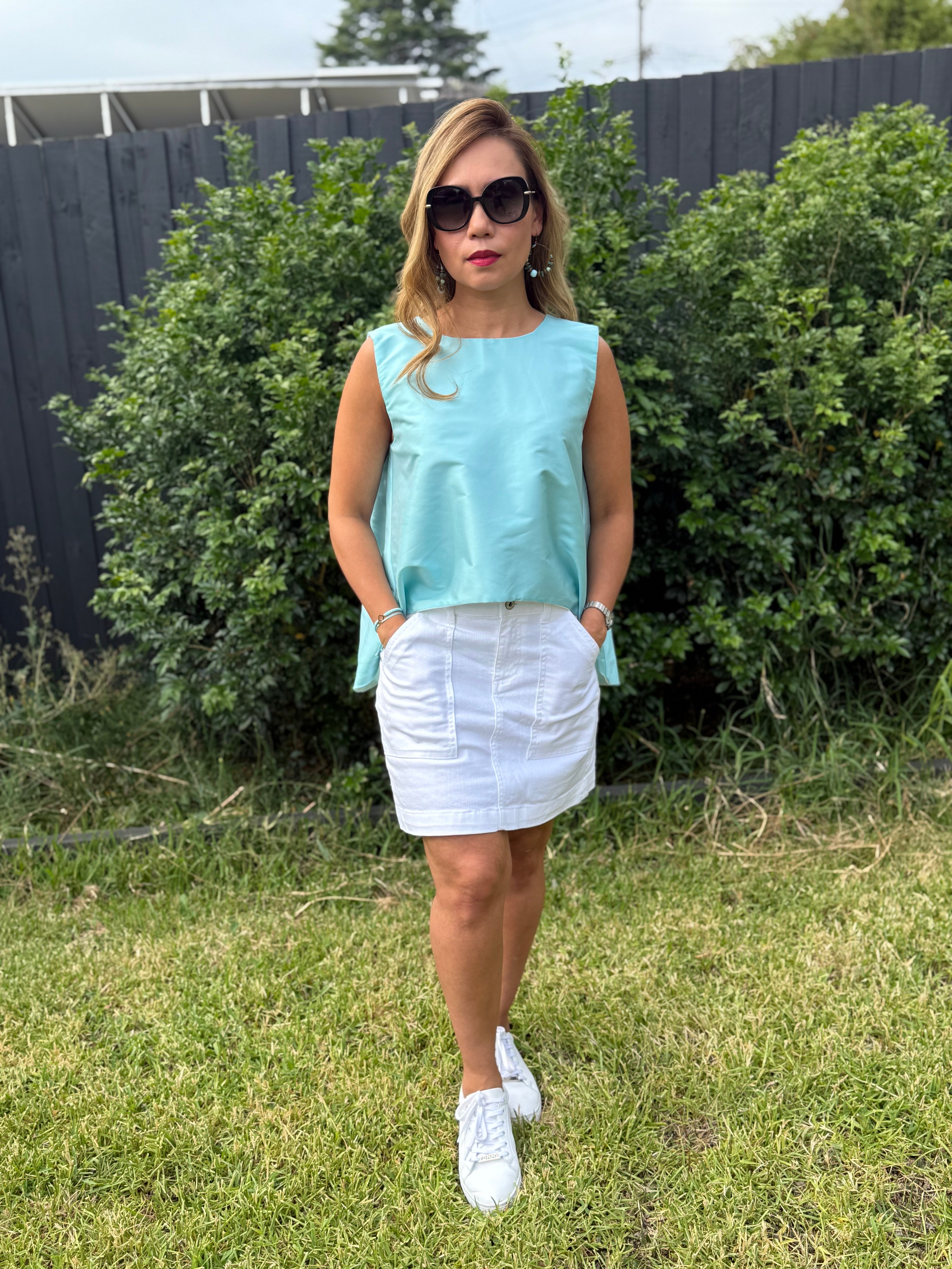 Taffeta double sided Top