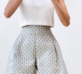 Light blue Lena shorts designer piece