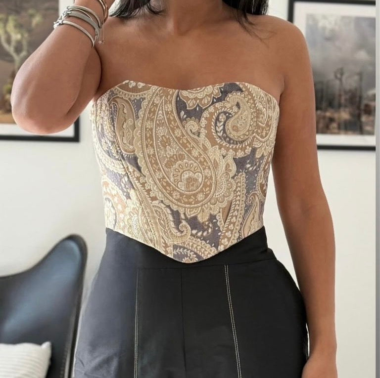 Champagne Termeh Top