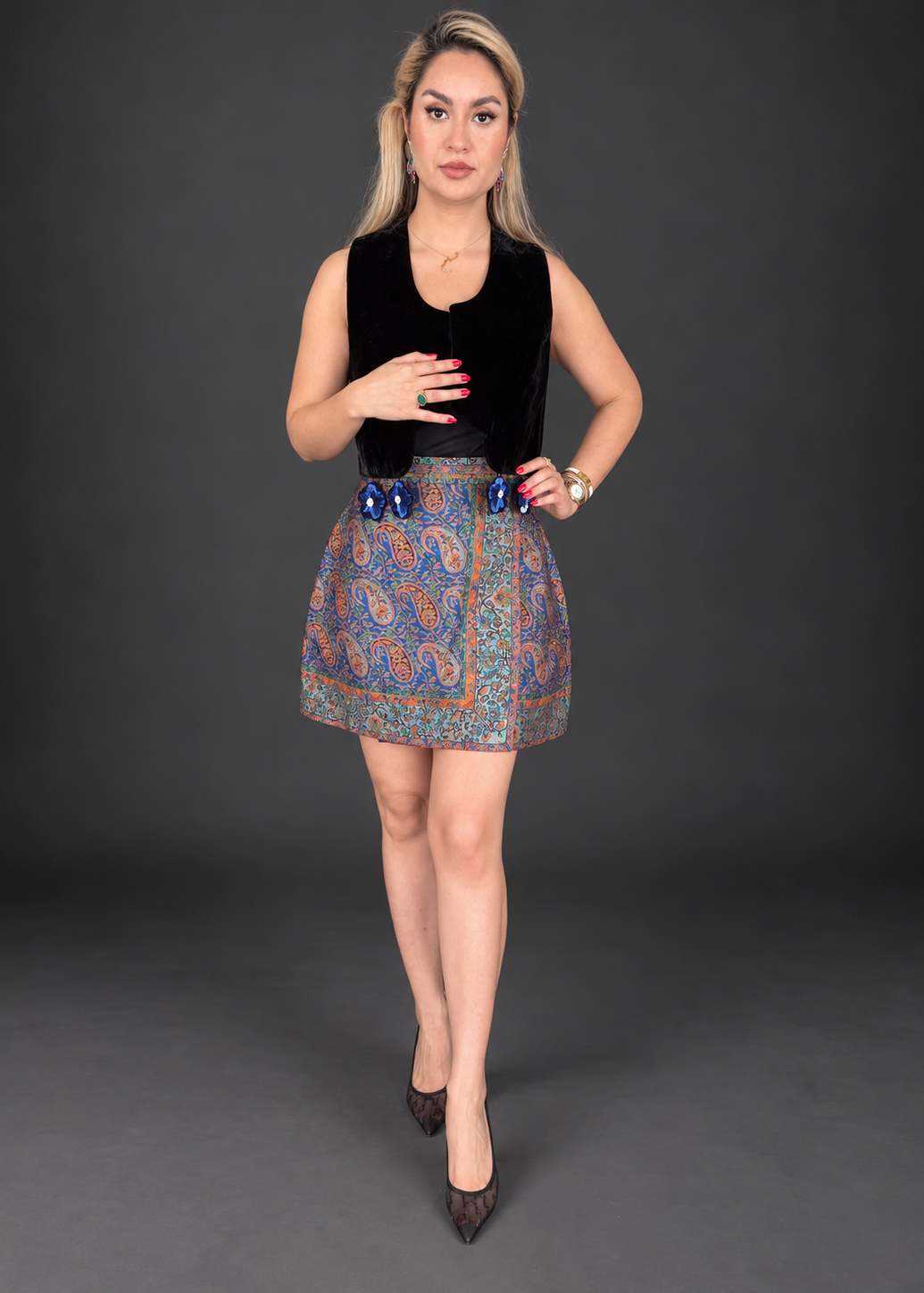 Bloom Vest Blue - Lenalia Vest