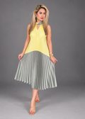 Yellow Plated Dress