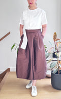 Brown Taffeta Skirt
