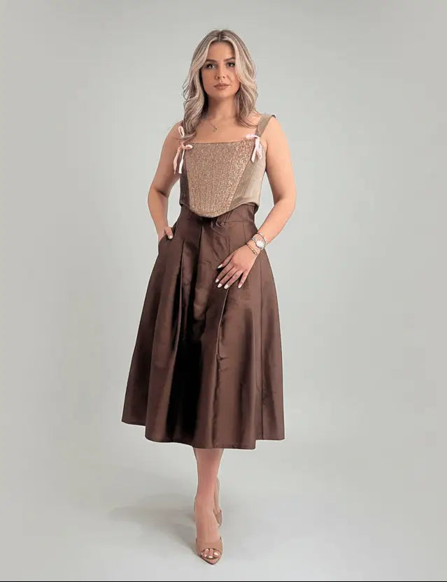 Delvin designer top - LENALIA Persian luxury fashion