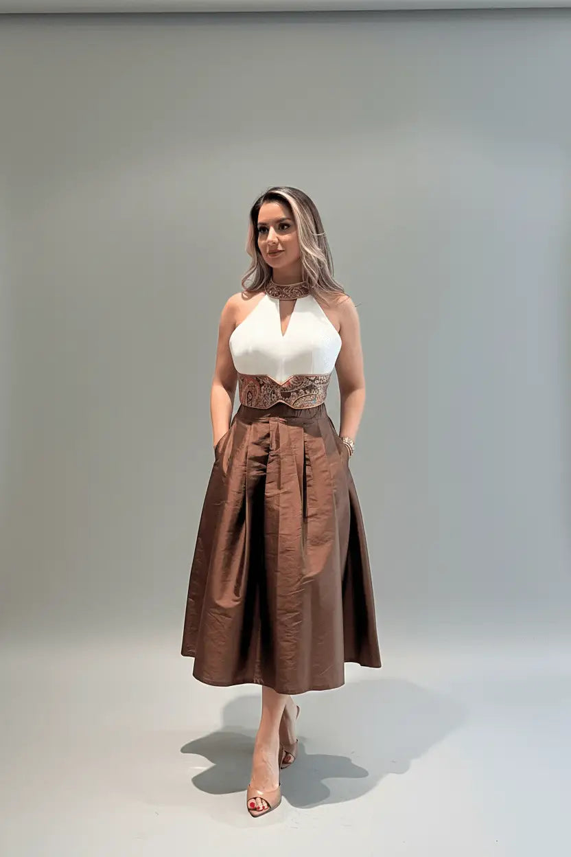 Mediterranean designer top - LENALIA Persian luxury fashion
