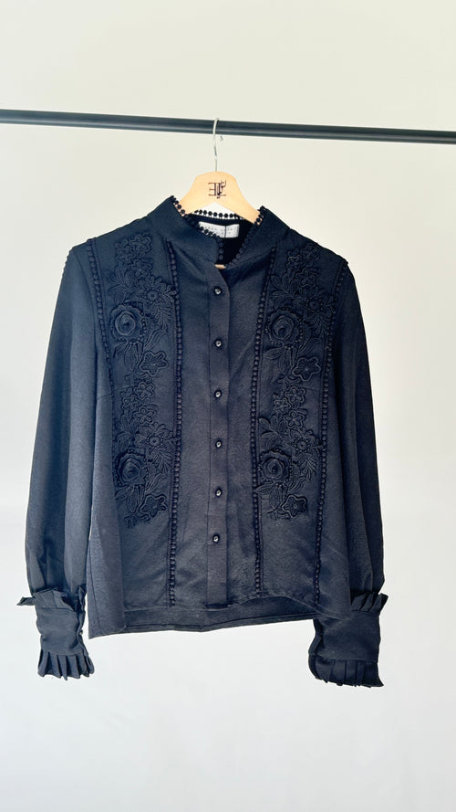 Black Sas blouse designer piece