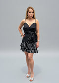 Lena polka dot skirt – fits size small, elegant patterned fashion by LENALIA