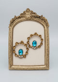 Nashmil hand-made papier mache earrings
