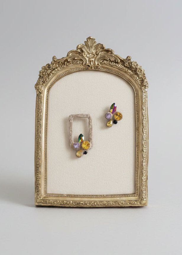 Parjin hand-made papier mache earrings