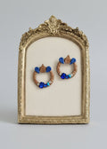 Jikan hand-made papier mache earrings