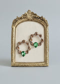Vahar hand-made papier mache earrings
