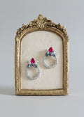 Zivin hand-made papier mache earrings