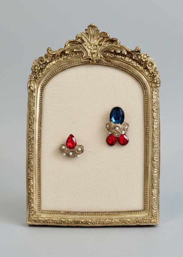 Gian hand-made papier mache earrings