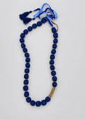Navy Silk Necklace