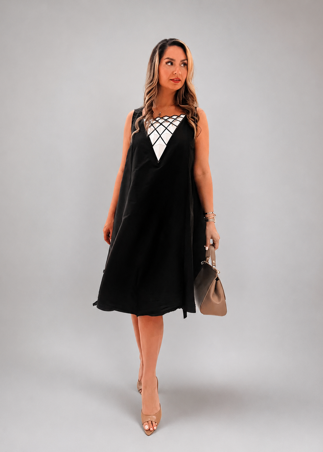 Paliz Taffeta Dress (B) - LENALIA