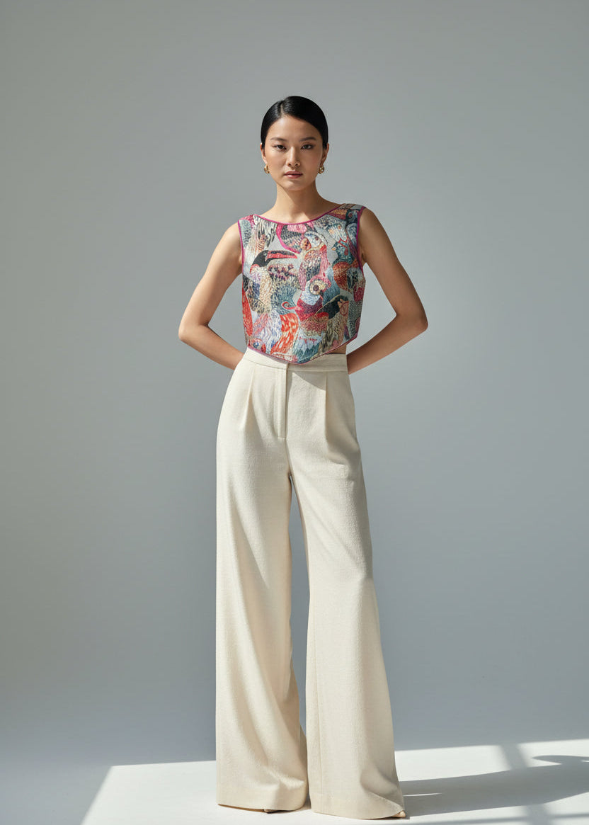 Pink Parrot Top | Designer Top AU 6-10 | LENALIA