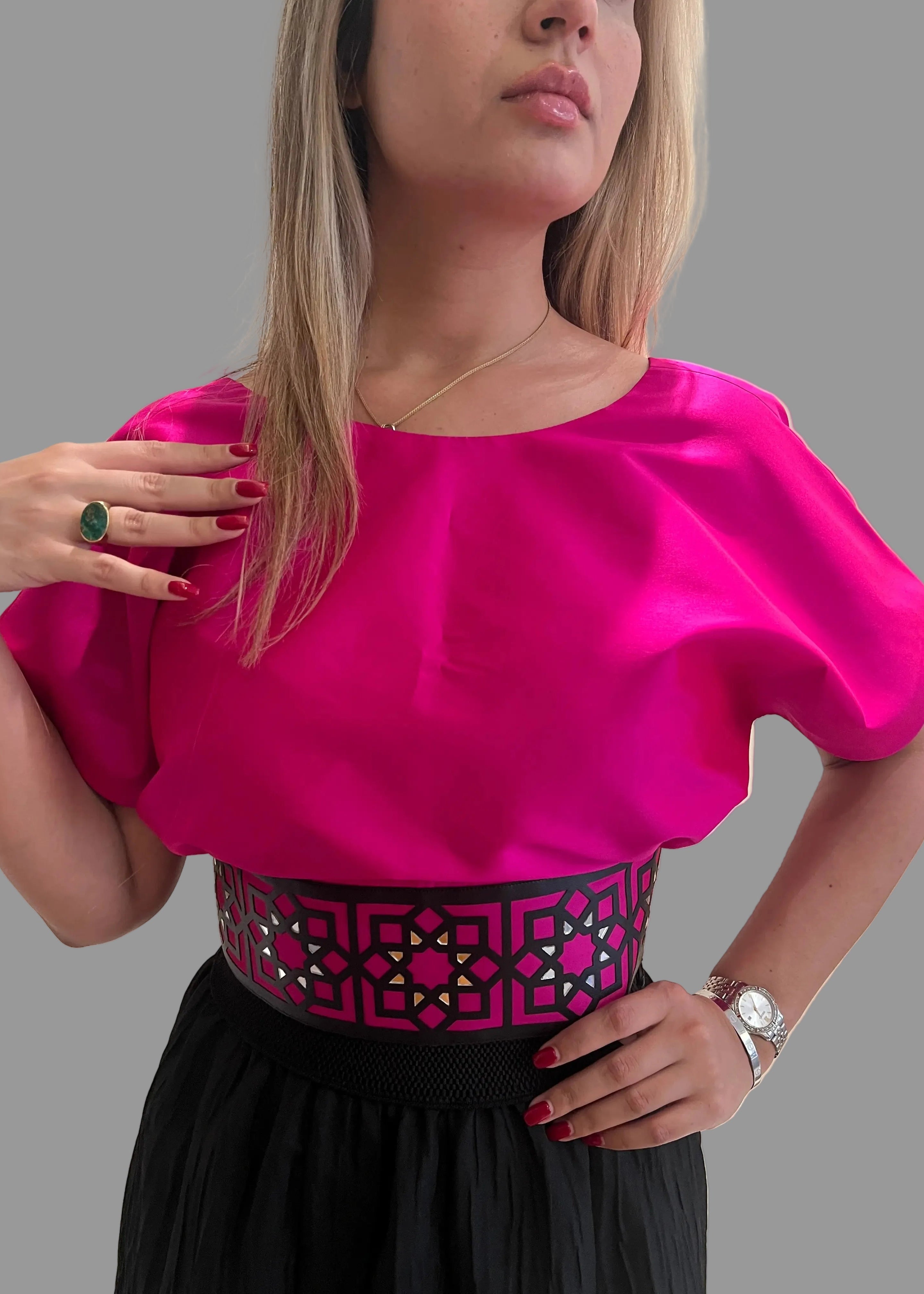 Sogoli designer blouse - LENALIA Persian luxury fashion